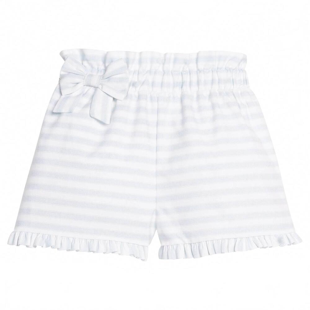 NEW LITTLE ENGLISH kids' paperbag bow short in savannah stripe